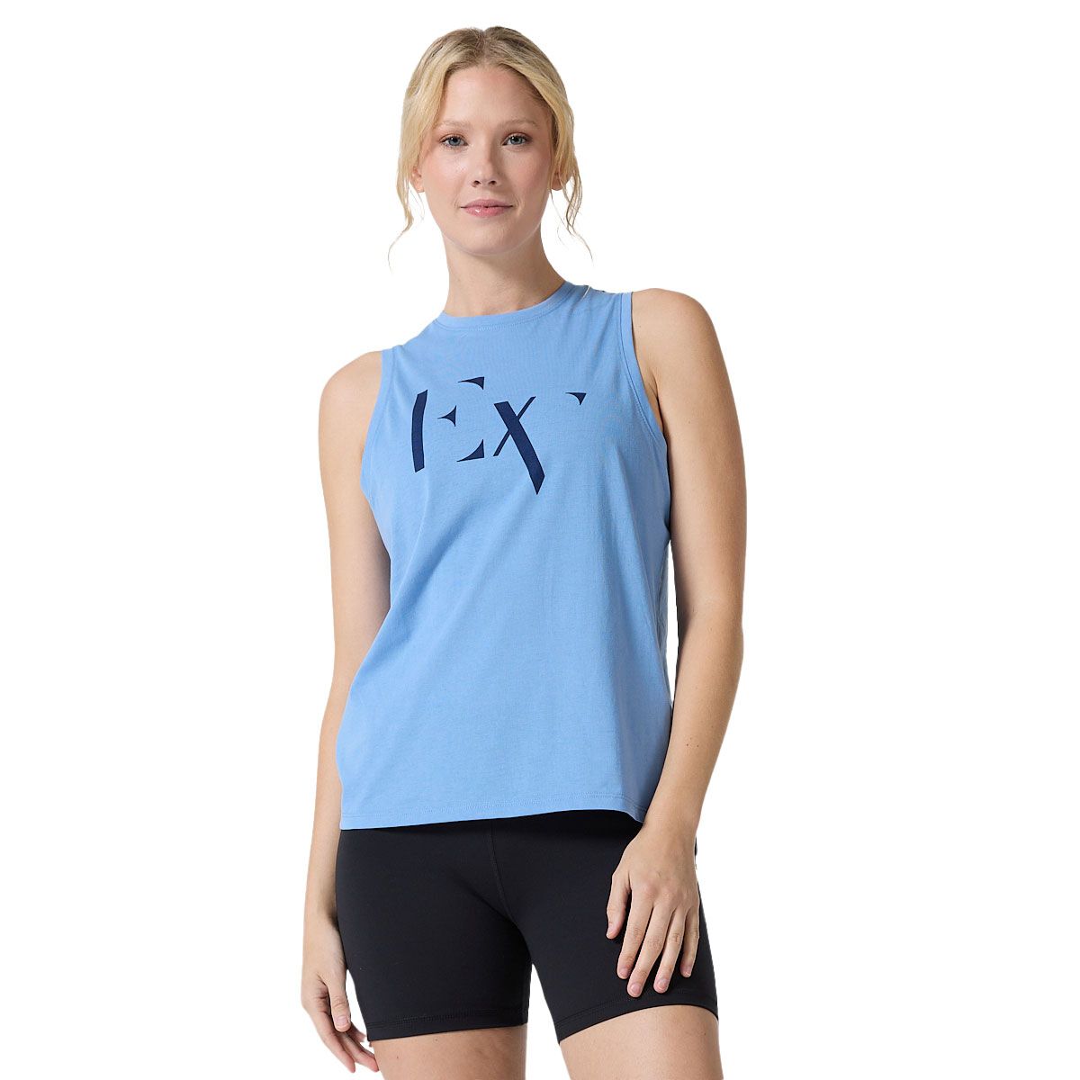 Ell/Voo Womens VT Taylor Muscle Tank - Blue slider