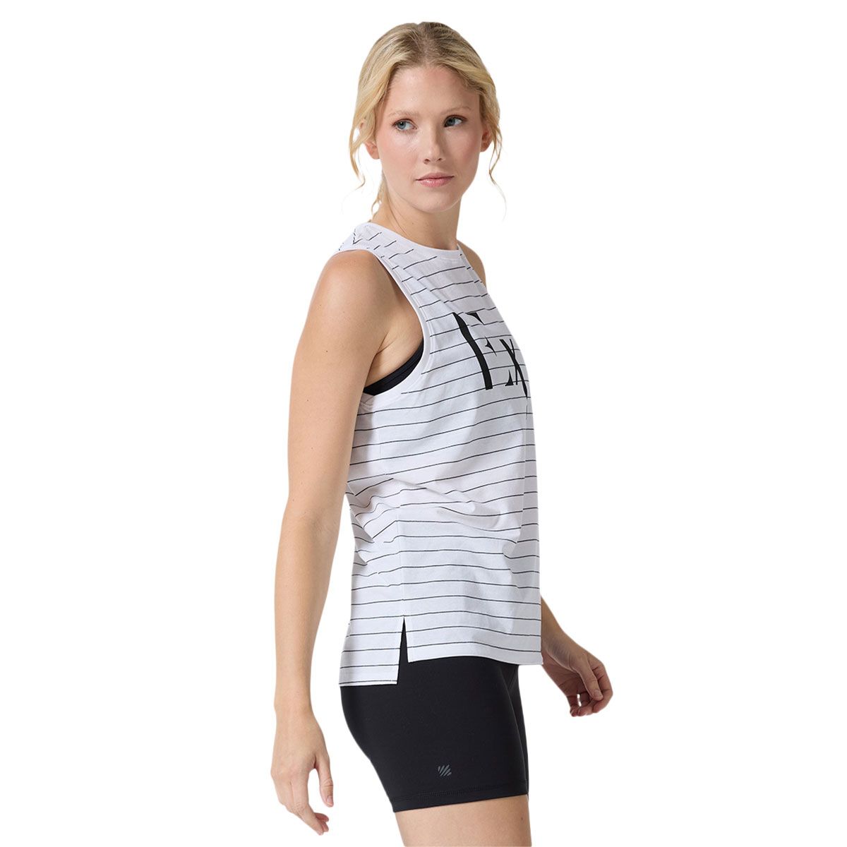 Ell/Voo Womens VT Taylor Muscle Tank - White marle slider