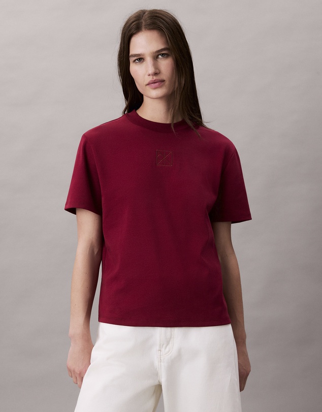 Emblem Logo Graphic Classic T-Shirt - Red