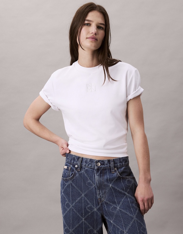 Emblem Logo Graphic Classic T-Shirt - White