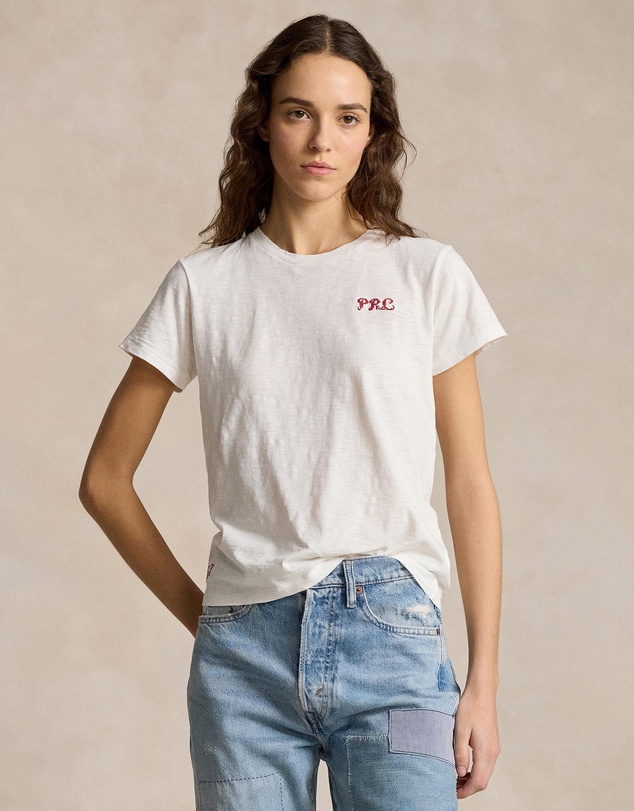 Embroidered Logo Cotton Tee - ICONIC EXCLUSIVE - Nevis