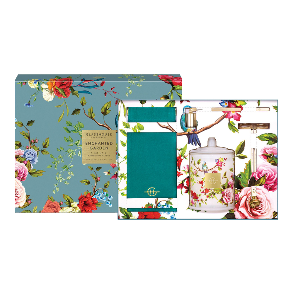 Enchanted Garden Climbing & Roses Soy Candle & Care Kit (Limited Edition) slider