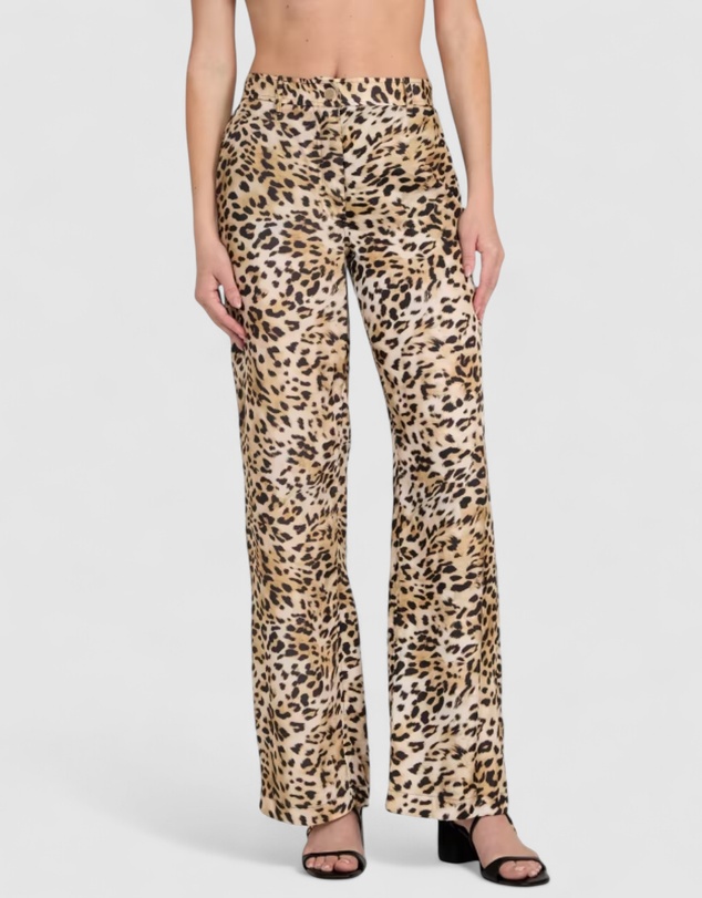 Enora Printed Straight Pant - CHEETAH SKIN PRINT