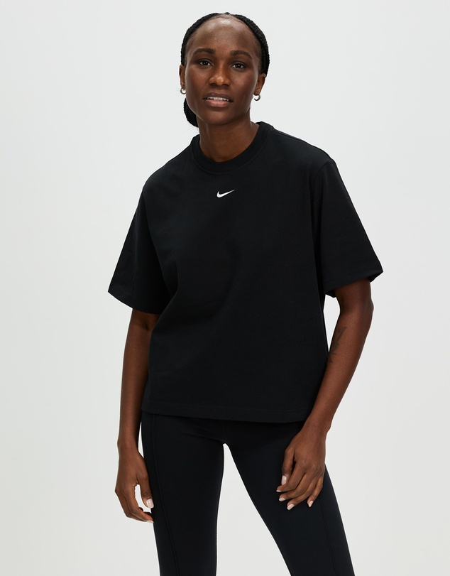Essentials Boxy Tee - Black