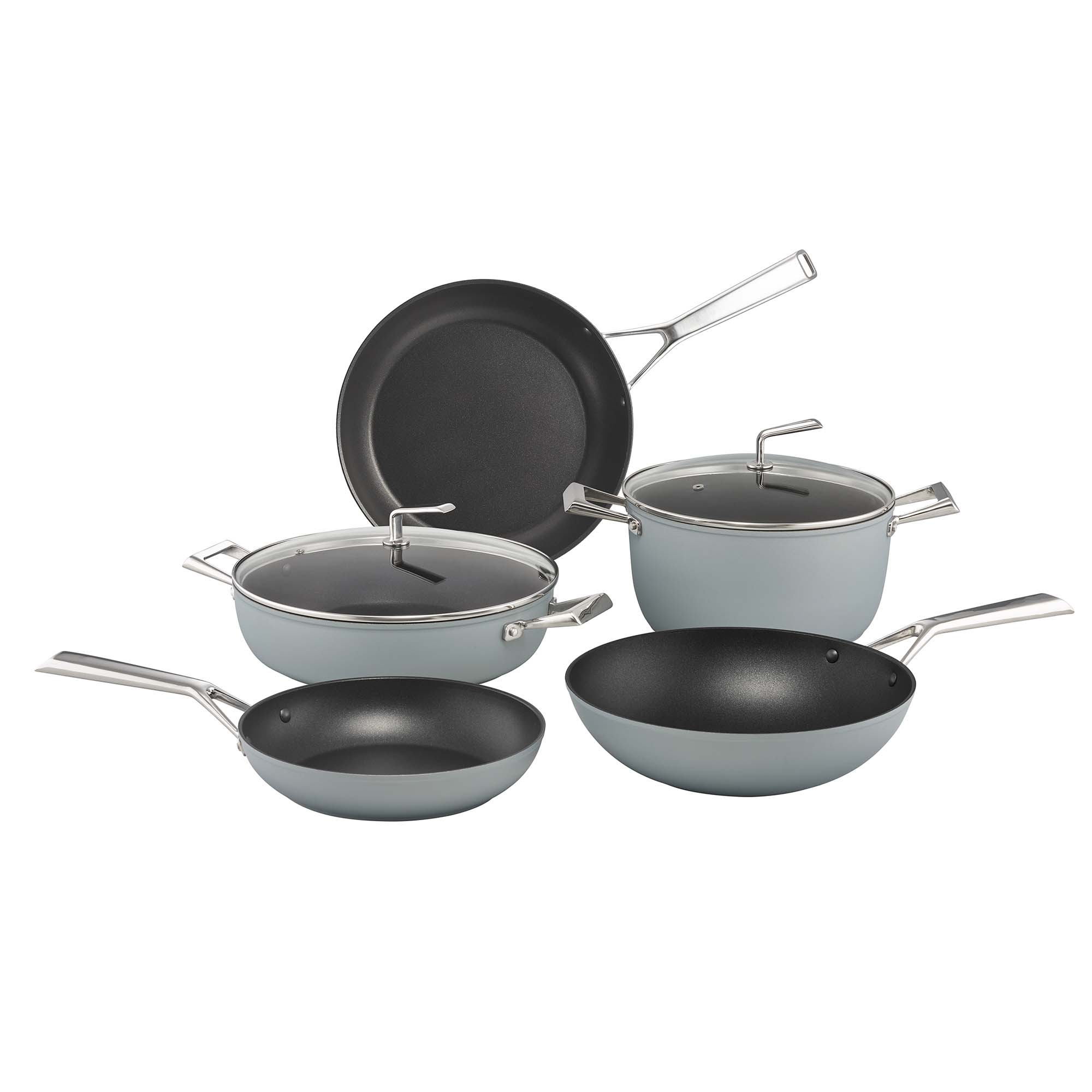 Essteele Per Bellezza Blue 5 Piece Cookware Set slider