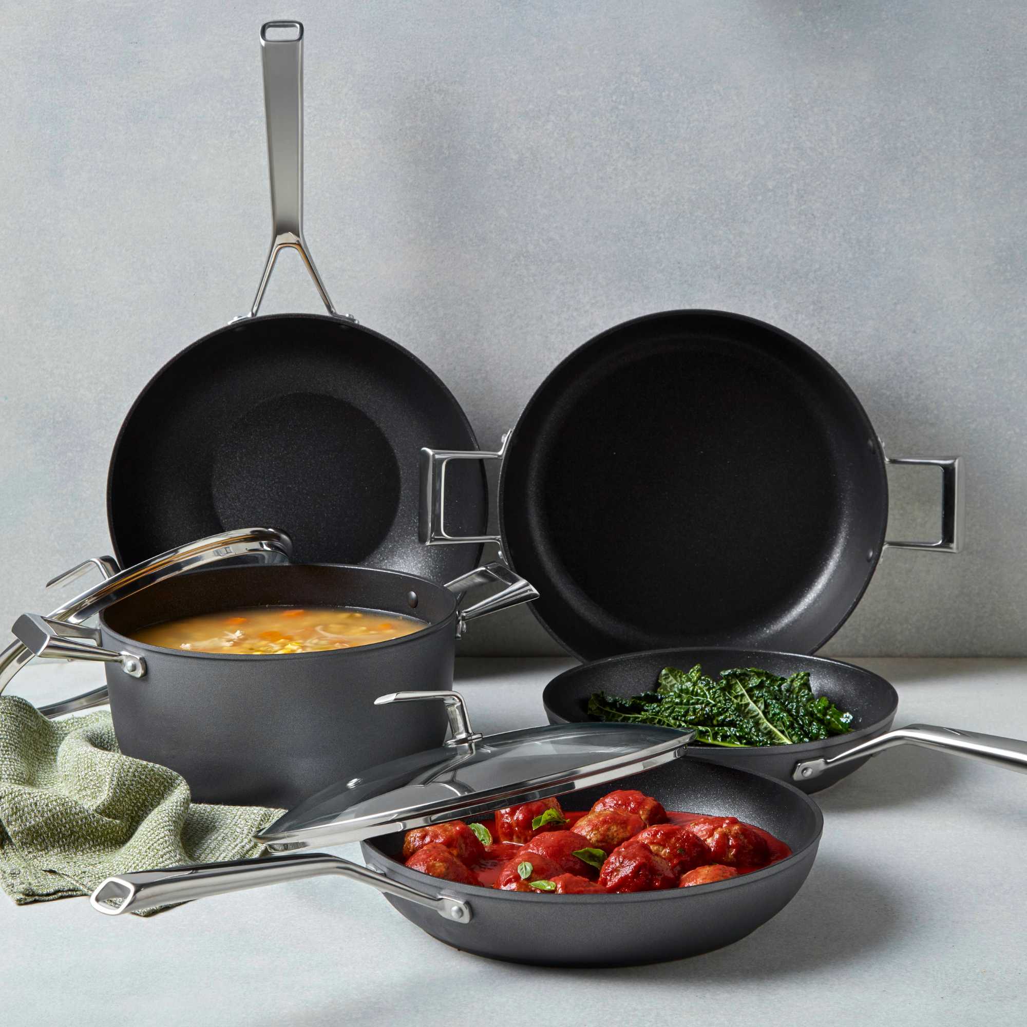 Essteele Per Bellezza Blue 5 Piece Cookware Set slider