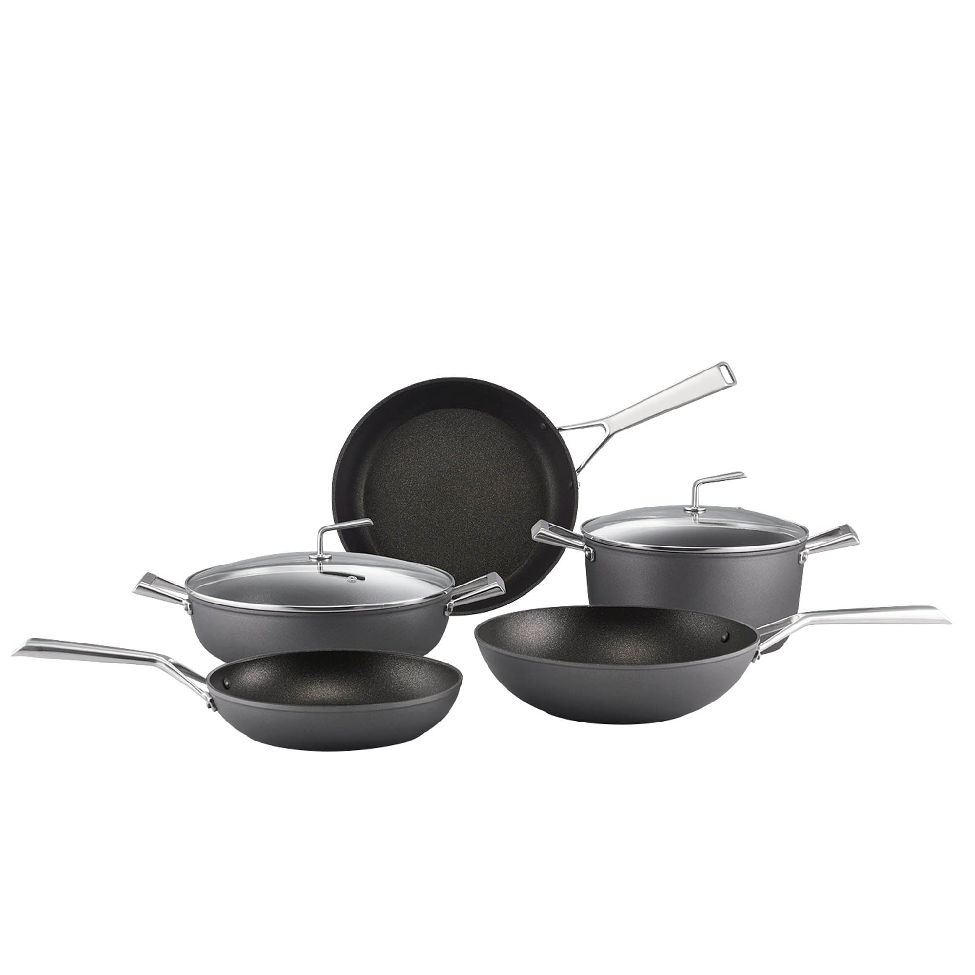 Essteele Per Bellezza Nonstick Induction 5 Piece Cookware Set Grey slider