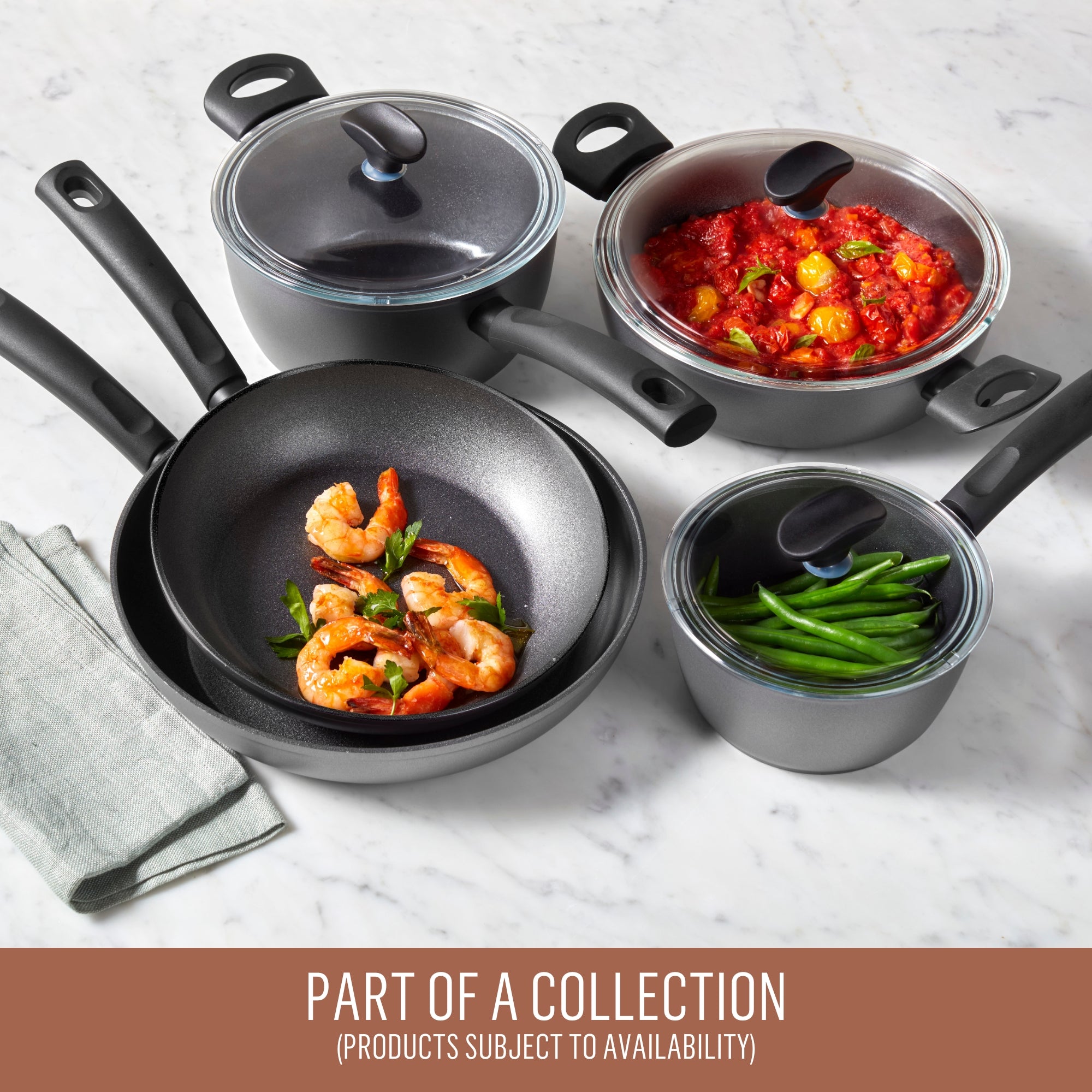 Essteele Per Benessere Ceramic Nonstick Induction 5 Piece Cookware Set slider