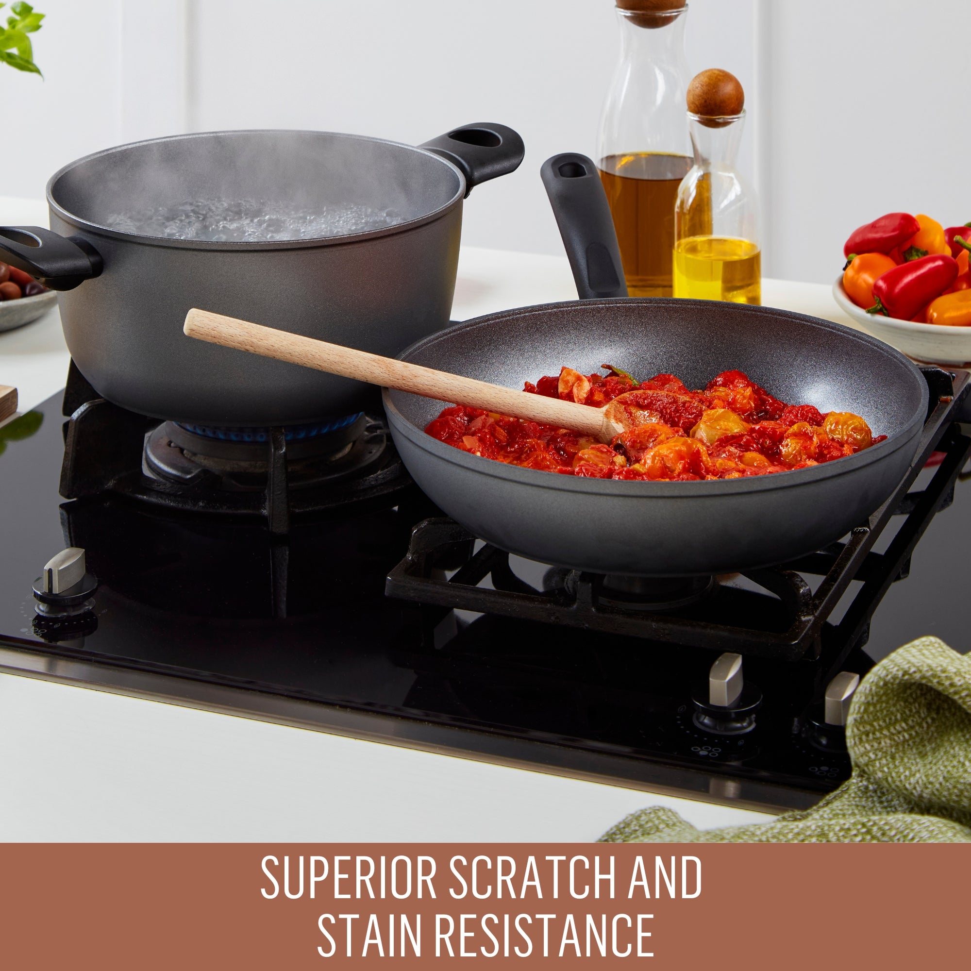 Essteele Per Benessere Ceramic Nonstick Induction 5 Piece Cookware Set slider