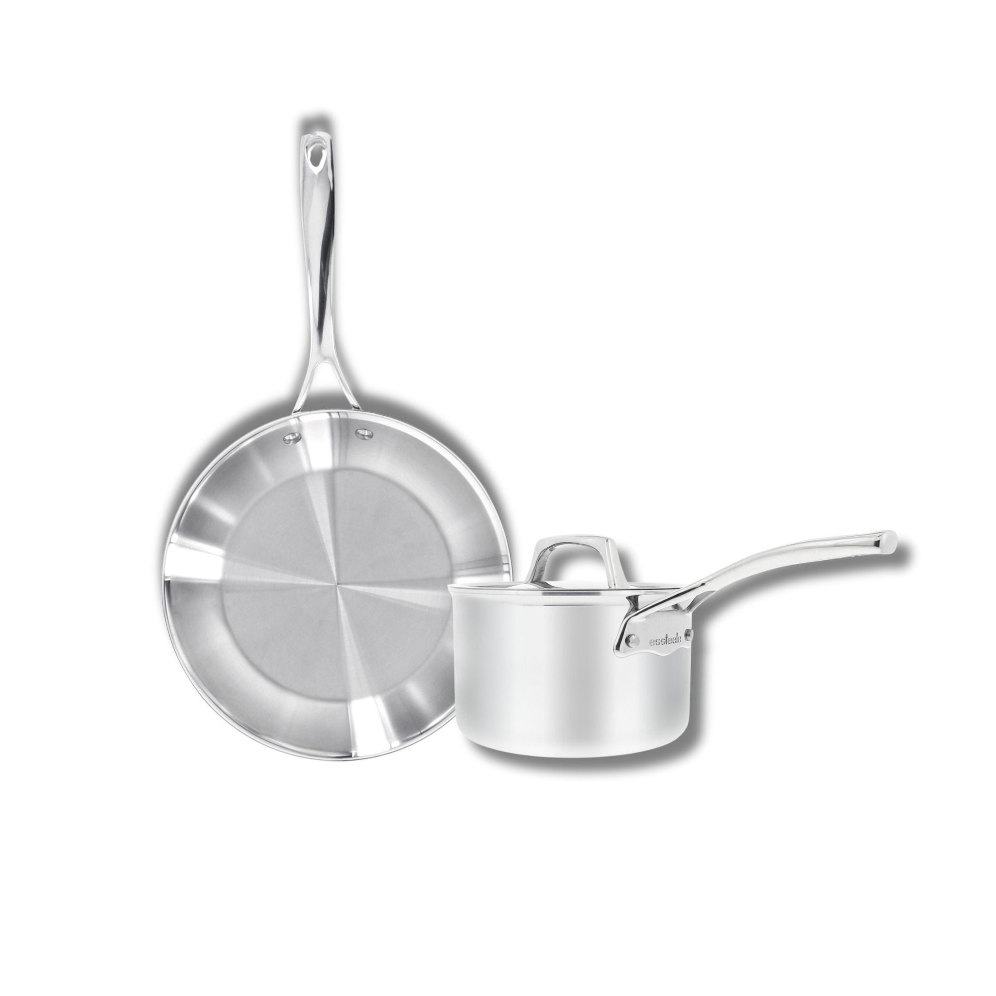 Essteele Per Sempre Clad Stainless Steel Induction Saucepan 16cm & Skillet 26cm slider