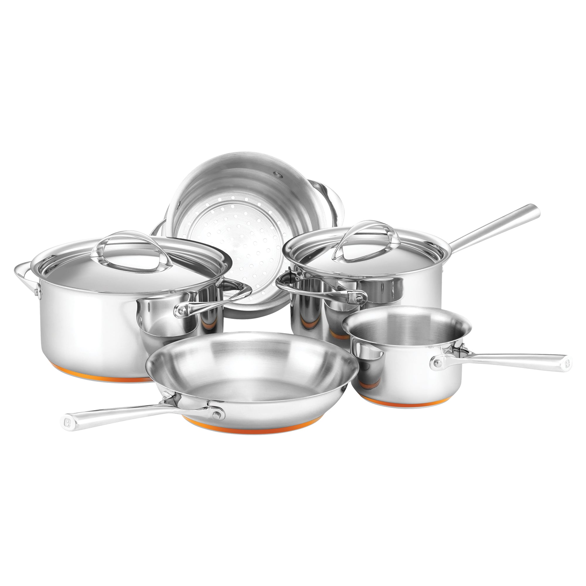 Essteele Per Vita Copper Base Stainless Steel Induction 5 Piece Cookware Set slider