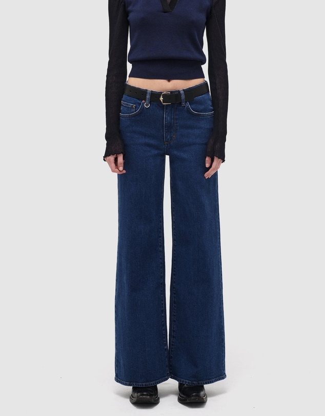 Eva Wide Indigo Muse Jeans - Mid Indigo