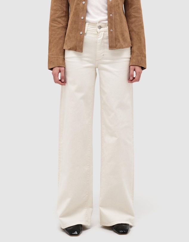 Eva Wide Jeans - Cream
