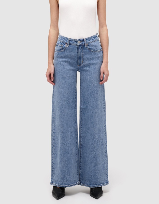 Eva Wide Milano Jeans - ICONIC EXCLUSIVE - Mid Vintage Indigo