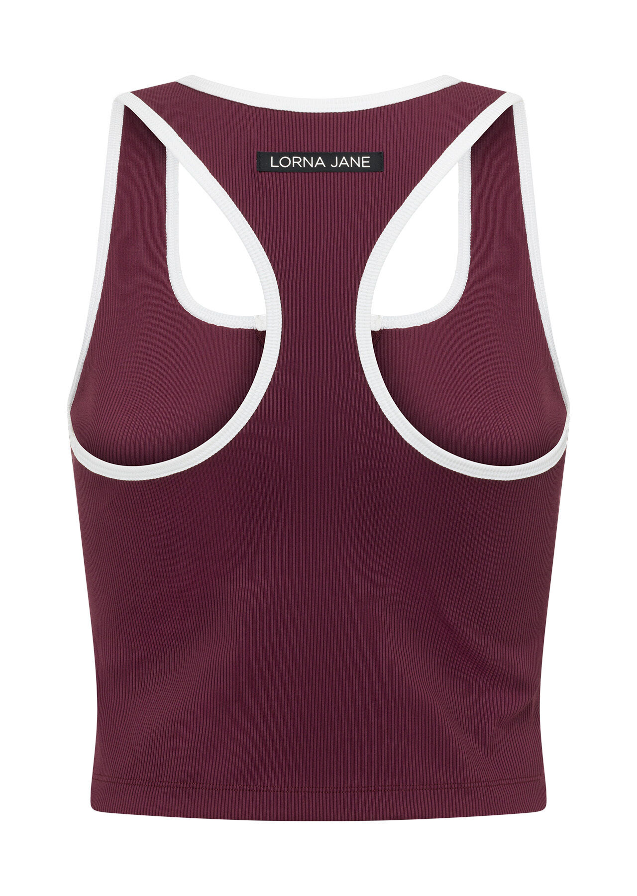 First Serve Rib Active Tank - Maroon slider