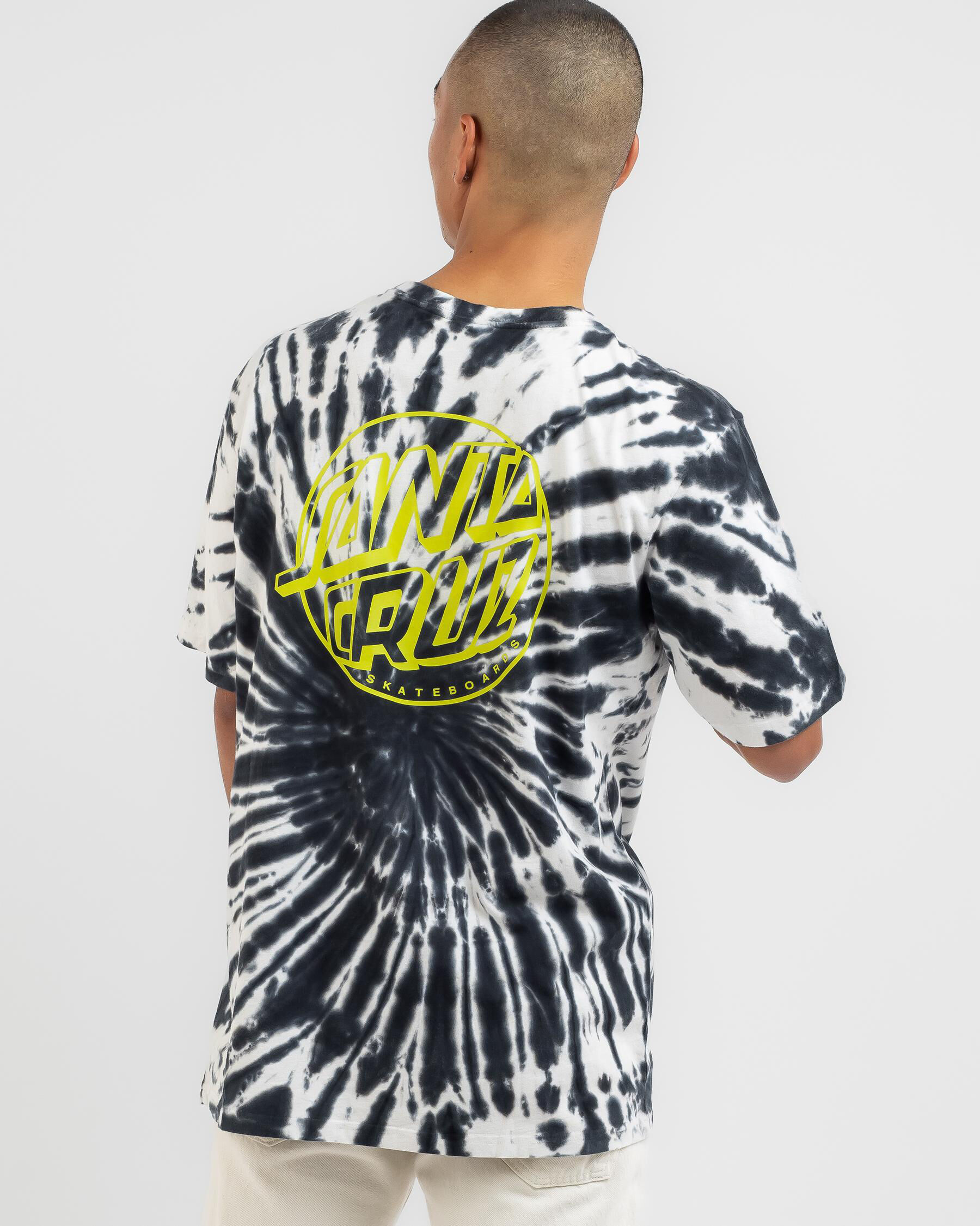 Fish Eye Dot T-Shirt - Black Tie Dye slider