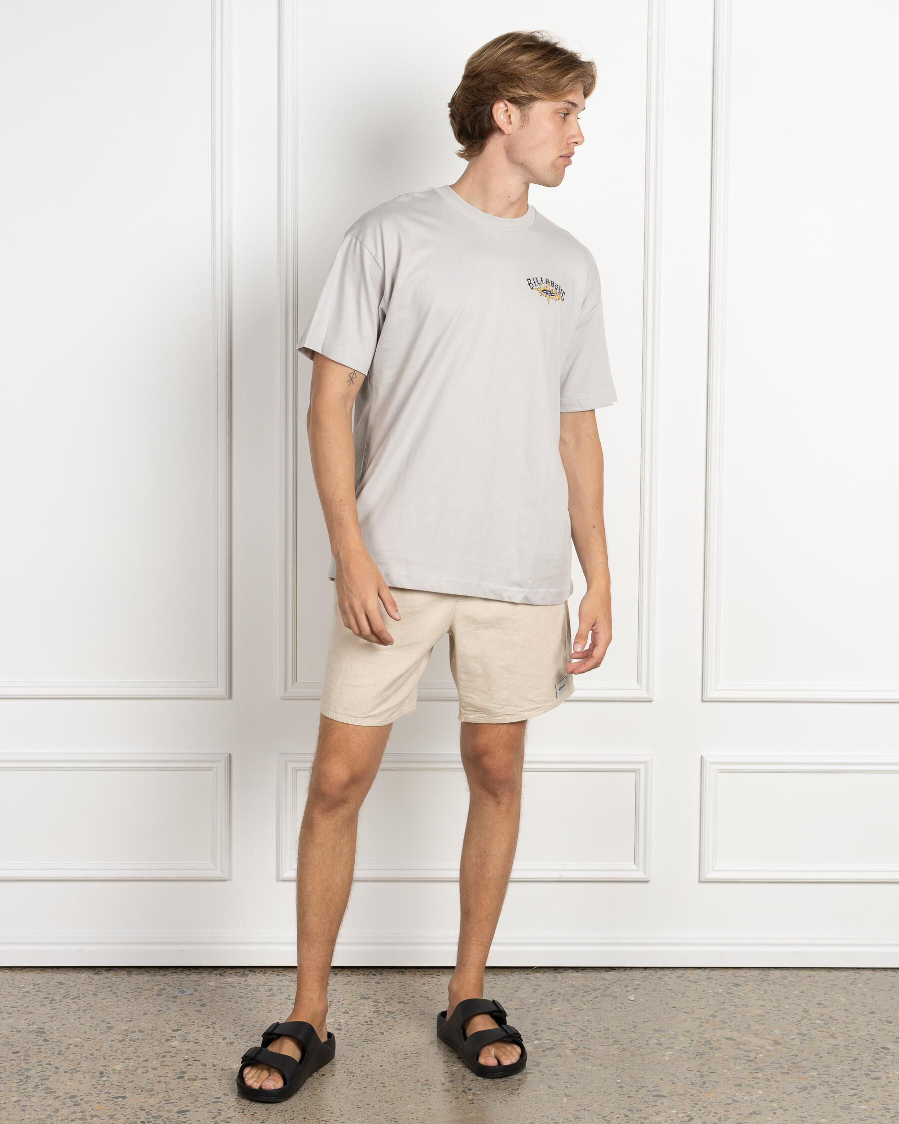 Flame Arch Short Sleeve OG T-Shirt - Silver slider