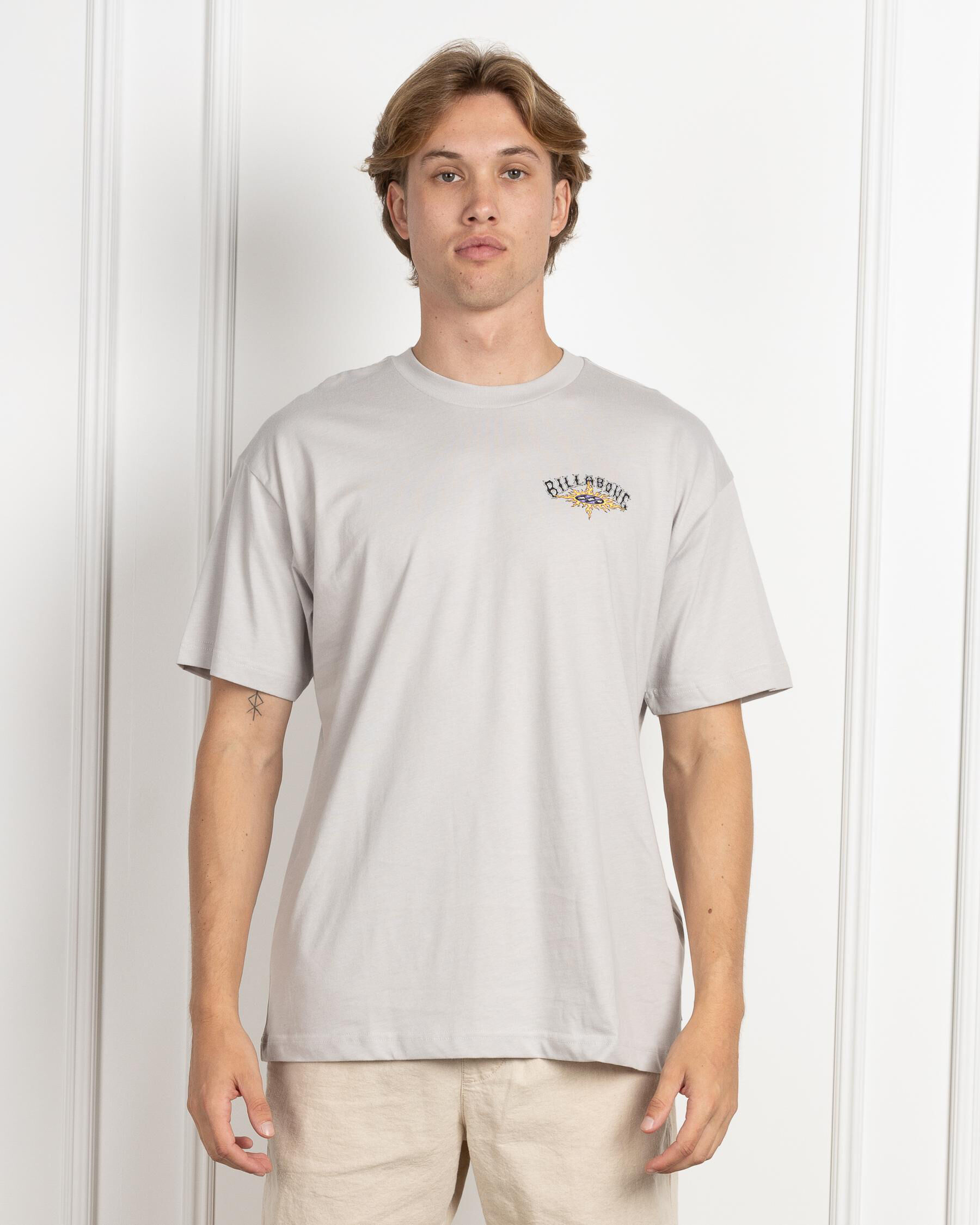 Flame Arch Short Sleeve OG T-Shirt - Silver slider