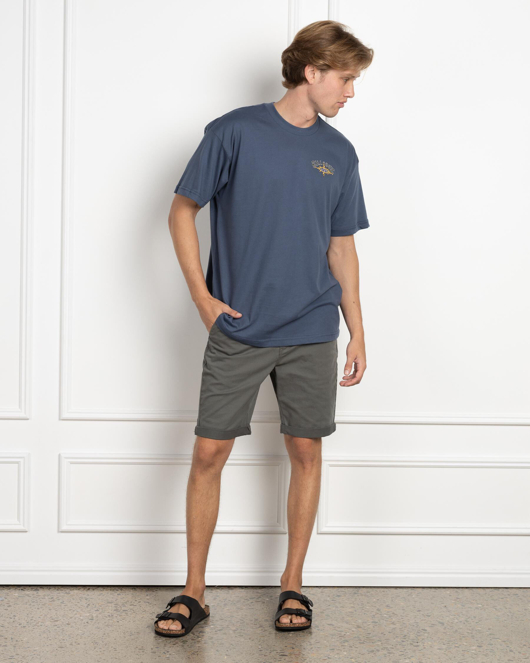 Flame Arch Short Sleeve OG T-Shirt - Slate Blue slider