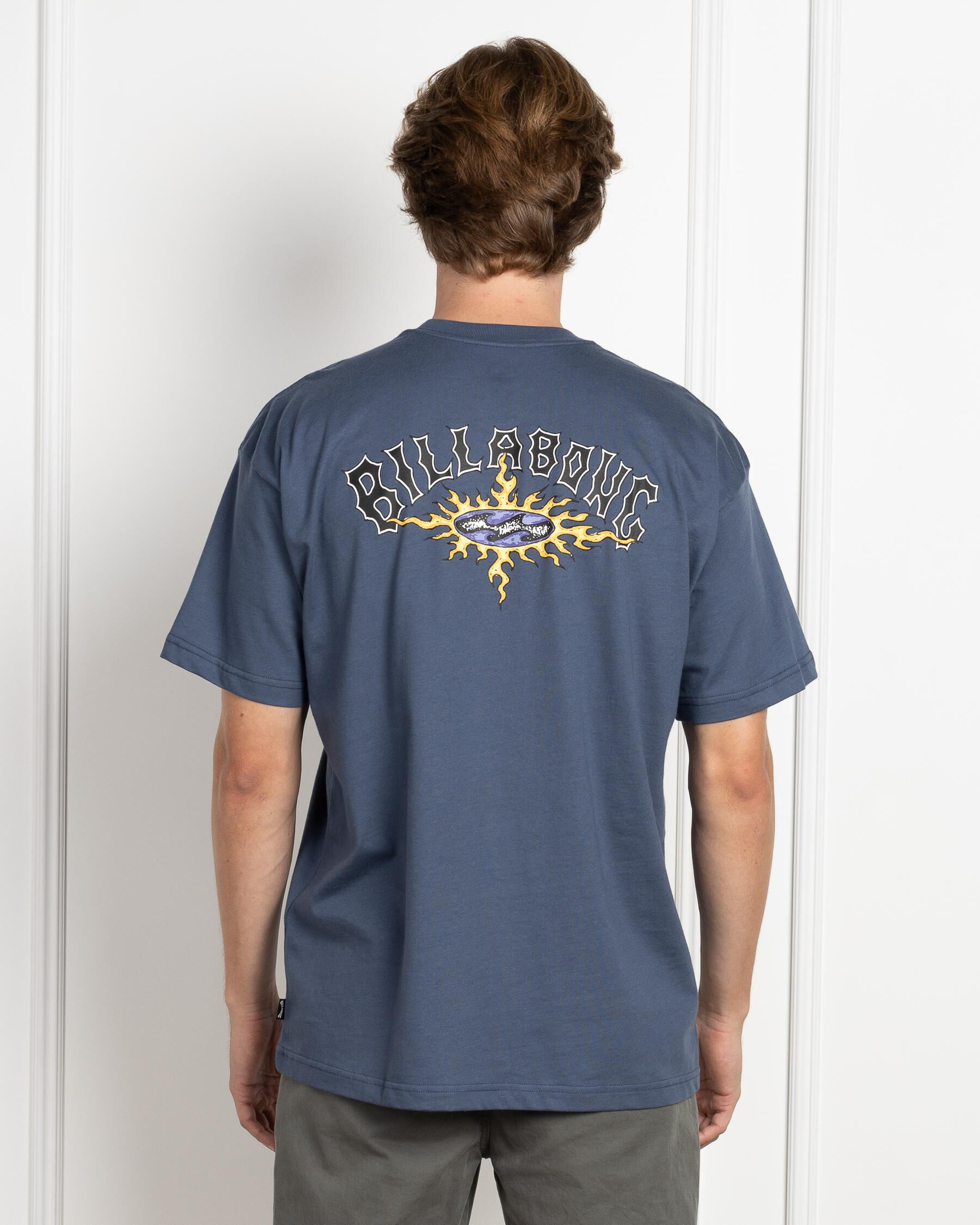 Flame Arch Short Sleeve OG T-Shirt - Slate Blue slider