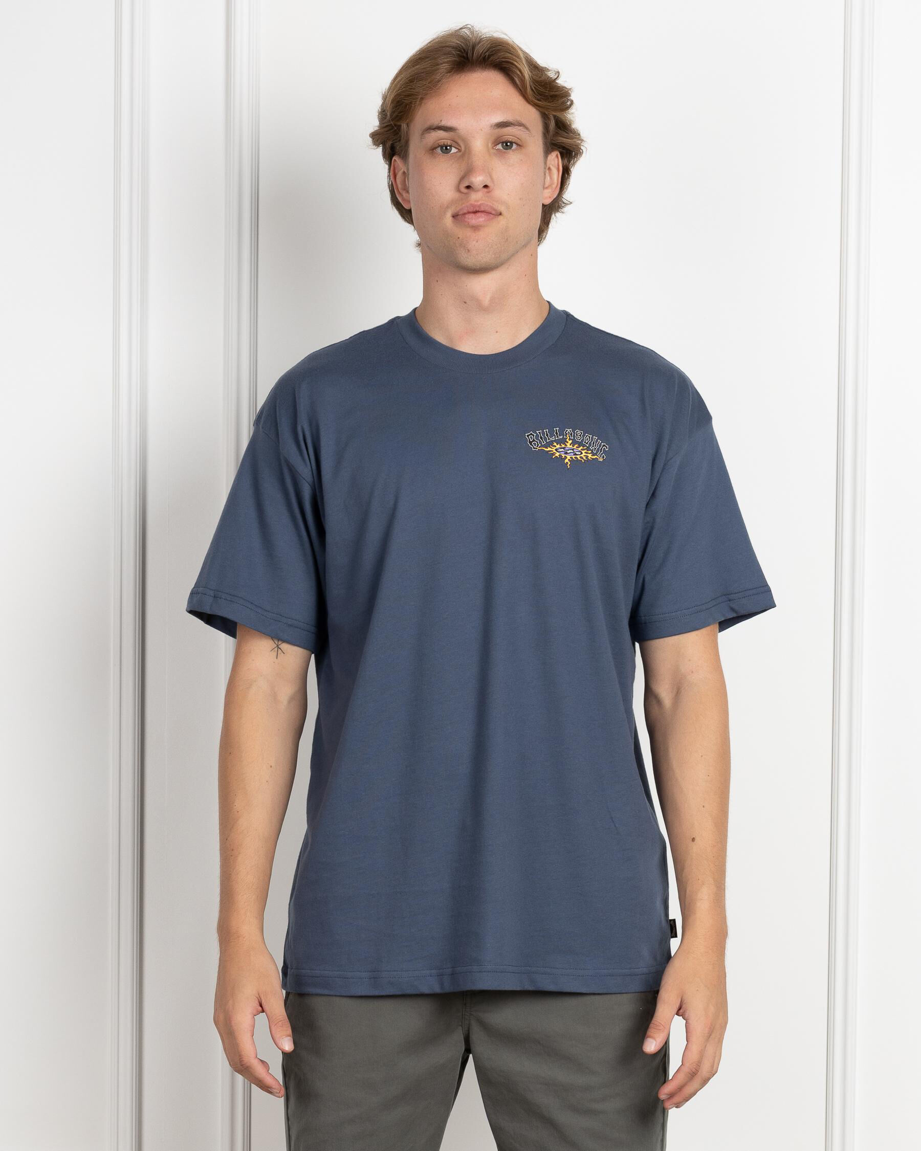 Flame Arch Short Sleeve OG T-Shirt - Slate Blue slider