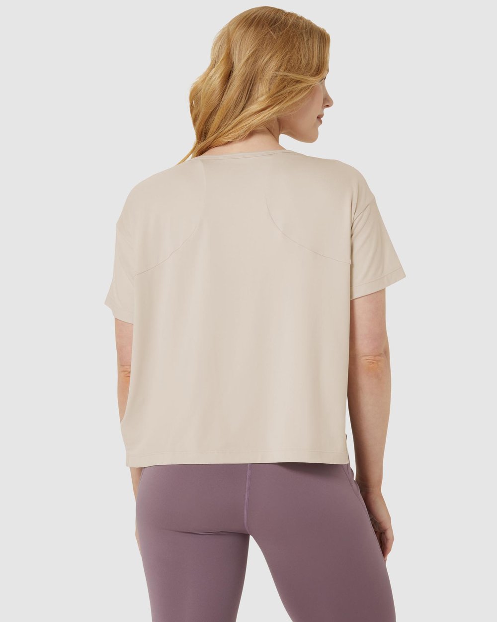 Flex Stretch Short Sleeve Top - Women's - Oatmeal slider