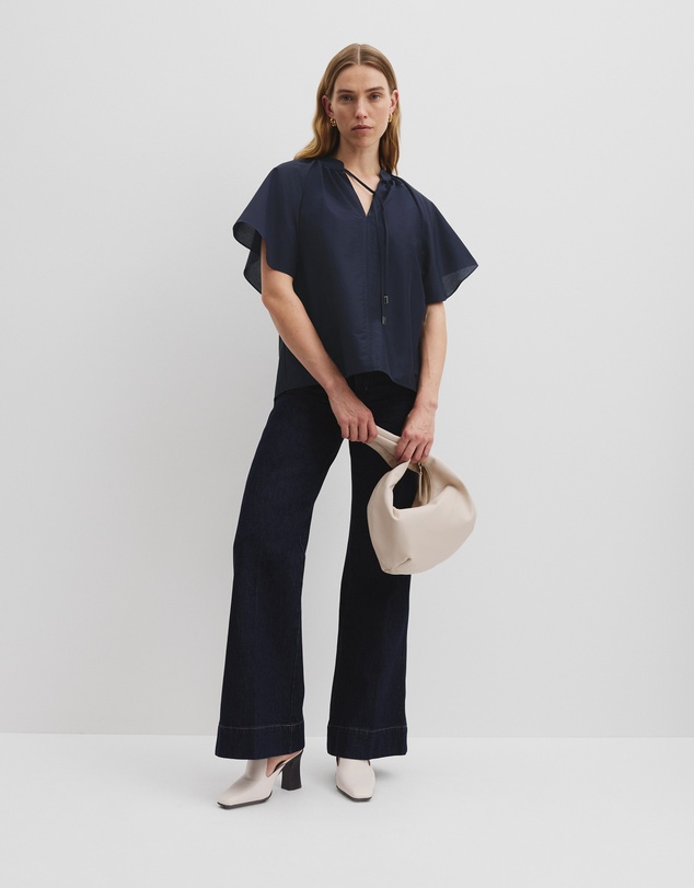 Flutter Sleeve Blouse - Twilight