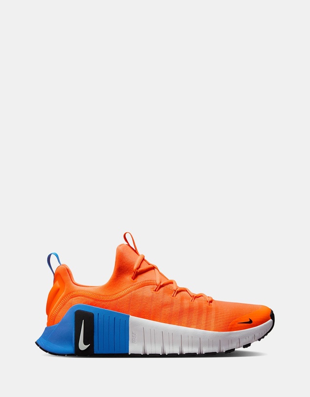Free Metcon 6 - Men's - Total Orange, White, Photo Blue & Black