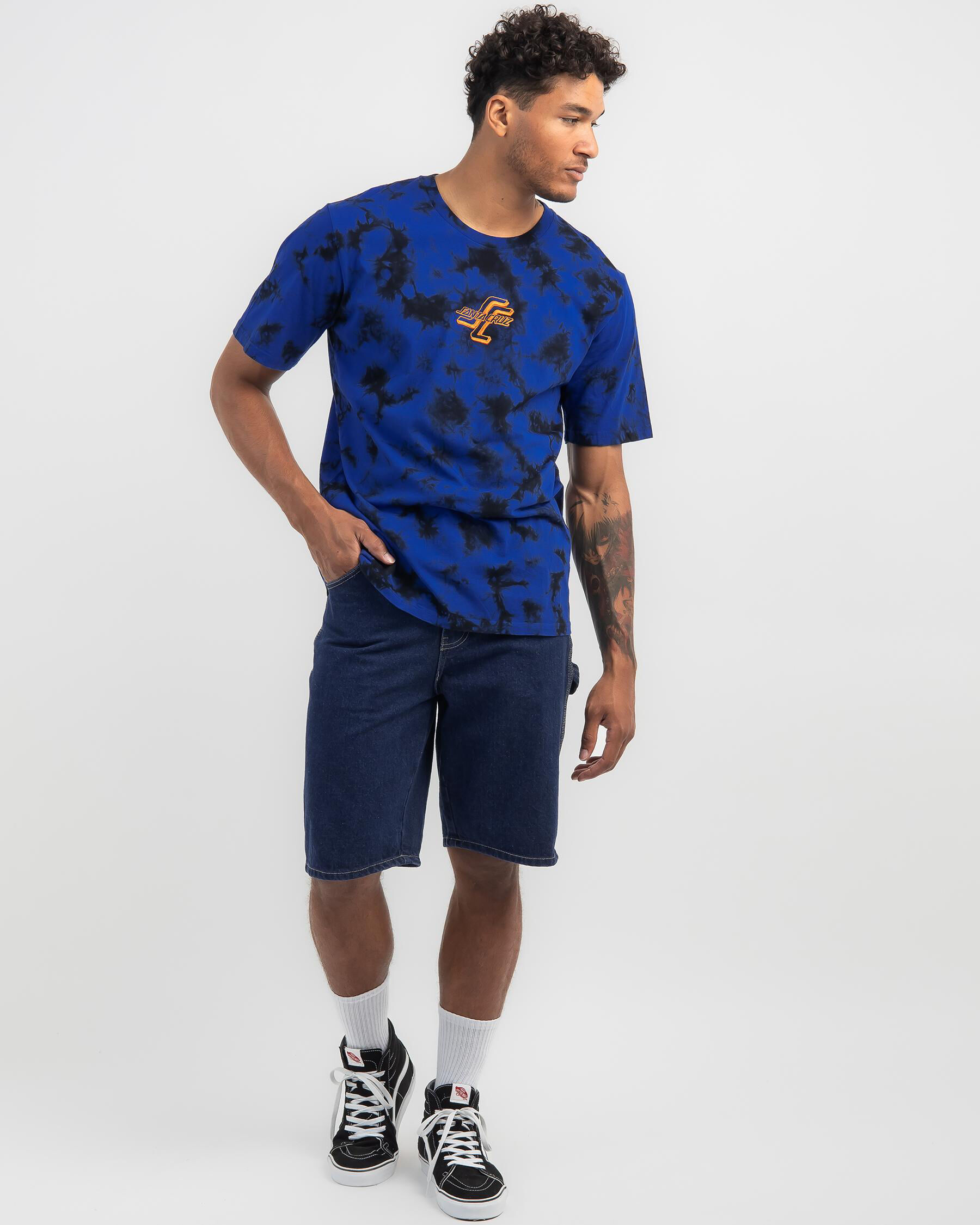 Front T-Shirt - Cobalt Tie Dye slider