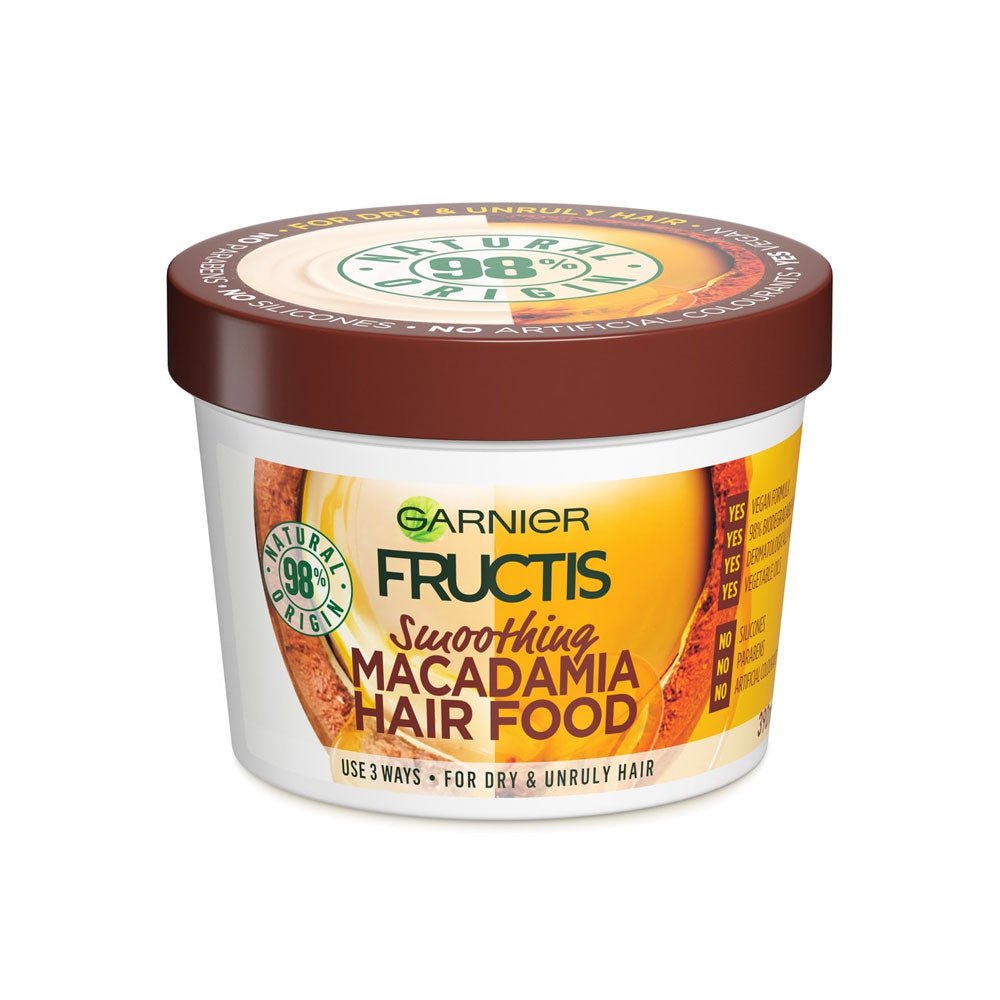 Garnier Fructis Hair Food Smoothing Macadamia 3-in-1 Mask Treatment 390ml slider