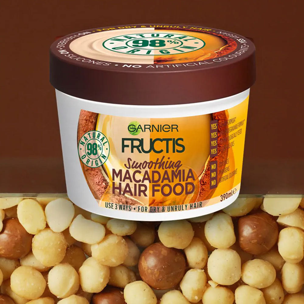 Garnier Fructis Hair Food Smoothing Macadamia 3-in-1 Mask Treatment 390ml slider