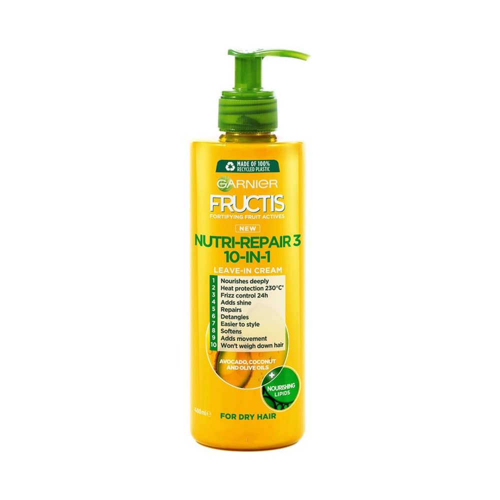 Garnier Fructis Nutri Repair 3 10-In-1 Leave In Cream For Dry Hair 400ml slider