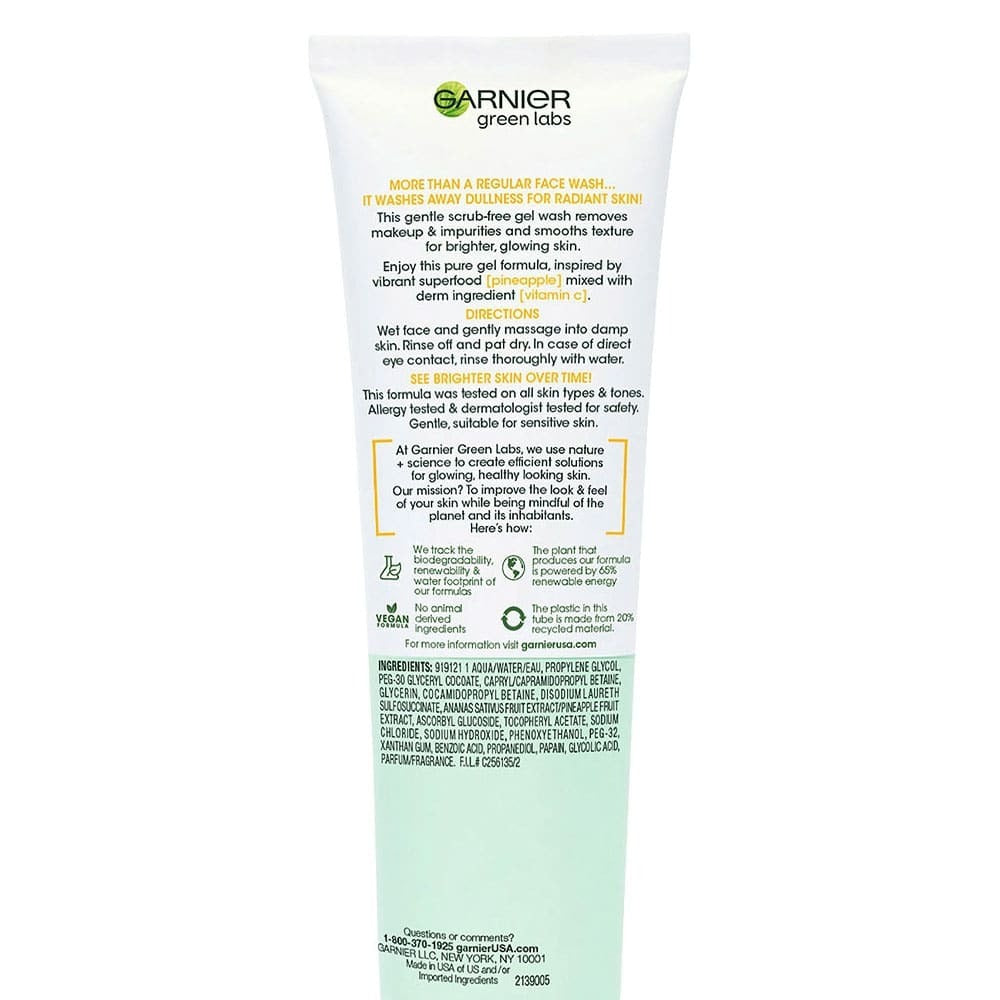 Garnier Green Labs Pinea C Brightening Gel Wash 130ml slider