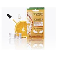 Garnier Hydra Bomb Hyaluronic Acid + Orange Extract Eye Sheet Mask slider