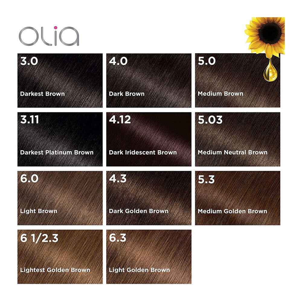 Garnier Olia Permanent Hair Colour 3.0 Darkest Brown slider