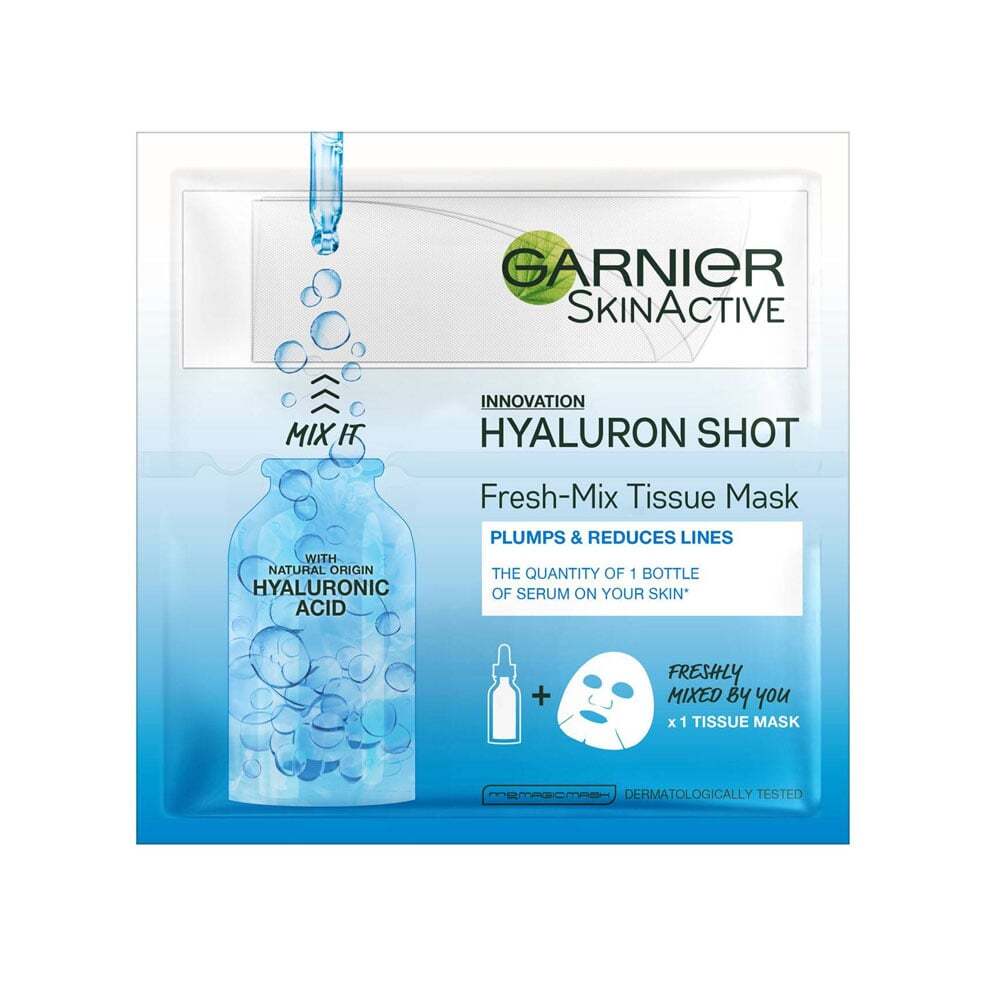 Garnier Skin Active Fresh Mix Tissue Mask Hyaluronic Shot slider