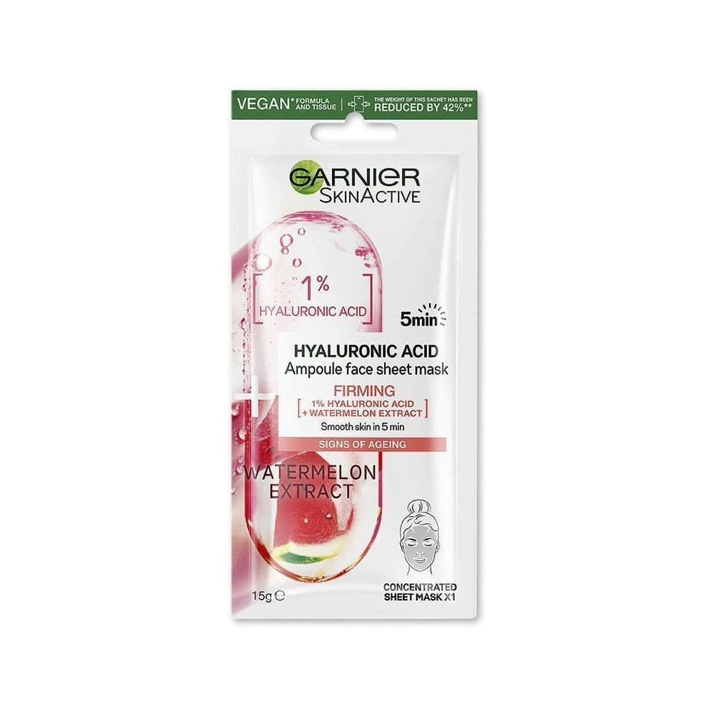 Garnier Skin Active Hyaluronic Acid Ampoule Face Sheet Mask Watermelon Extract 15g slider