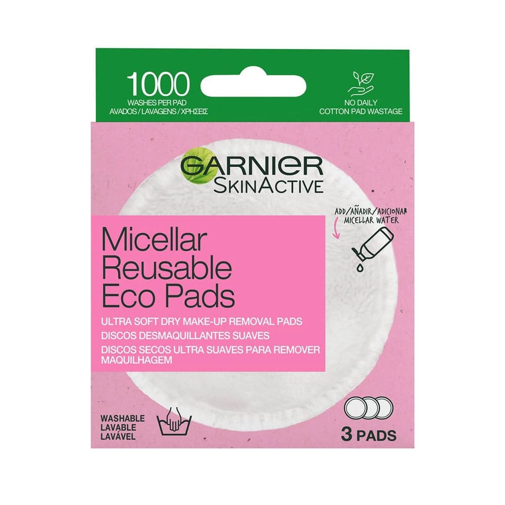 Garnier Skin Active Micellar Reusable Eco Pads 3pk slider