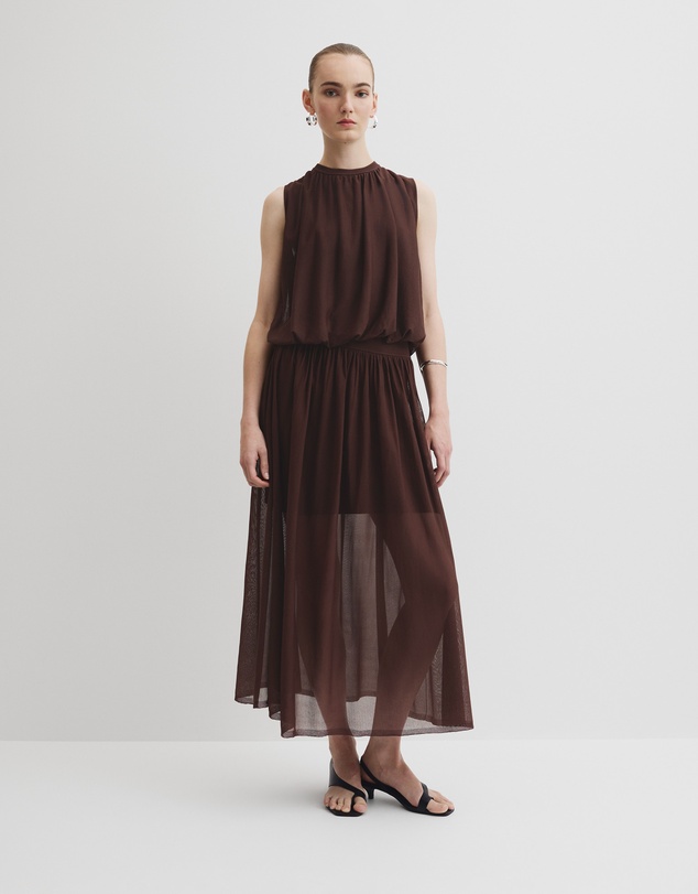 Gauze Knit Top - Espresso