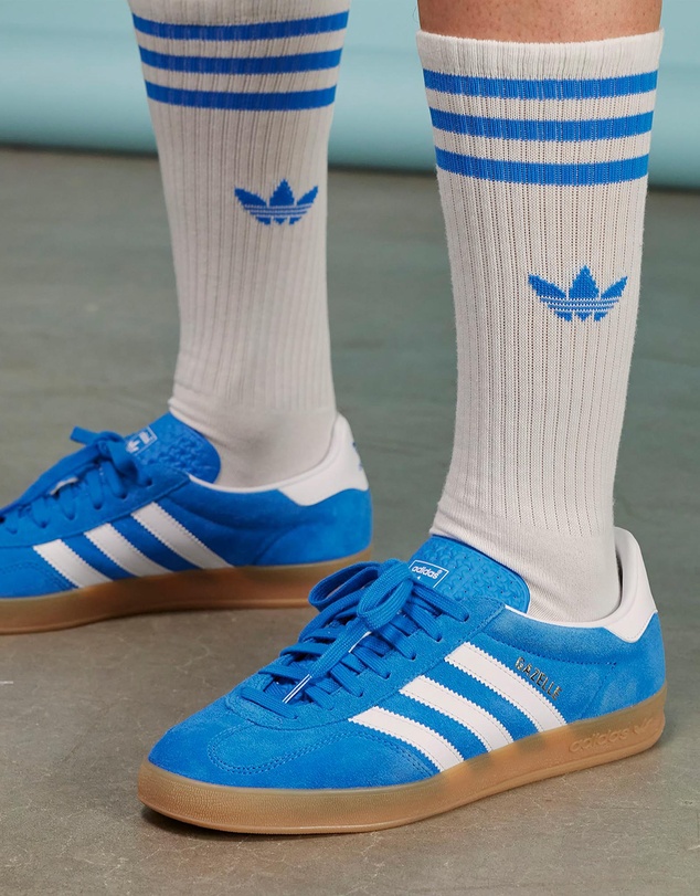 Gazelle Indoor Shoes - Unisex - Bluebird, FTW White & Gum2