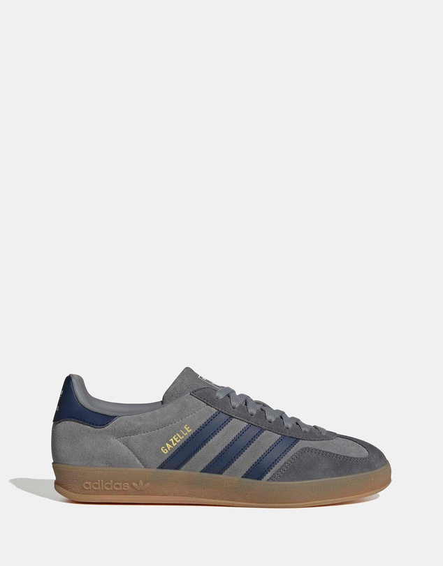 Gazelle Indoor Shoes - Unisex - Grey, Night Indigo & Grey Five