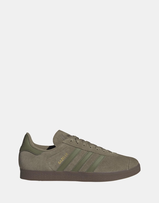 Gazelle Shoes - Unisex - Orbit Green, Focus Olive & Gold Metallic
