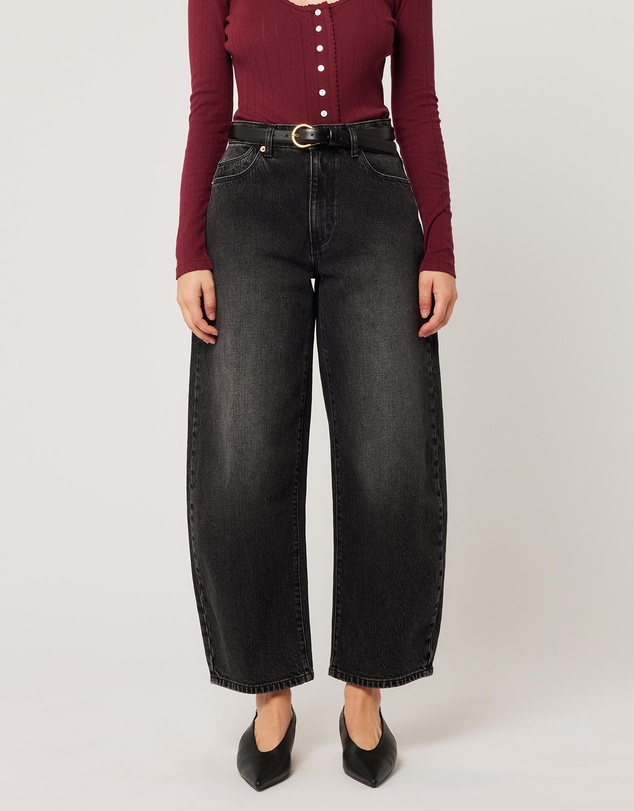 Gigi Barrel Jeans - 80S Black
