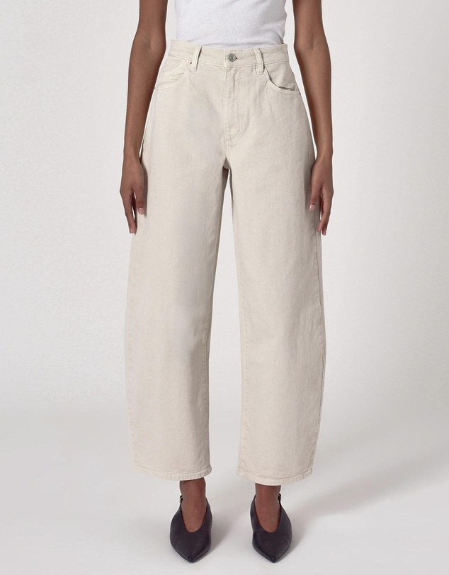 Gigi Barrel Jeans - Salt
