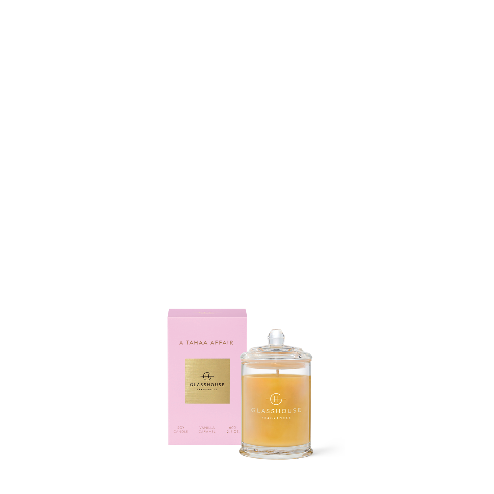 Glasshouse Fragrances A TAHAA AFFAIR Candle 60g slider