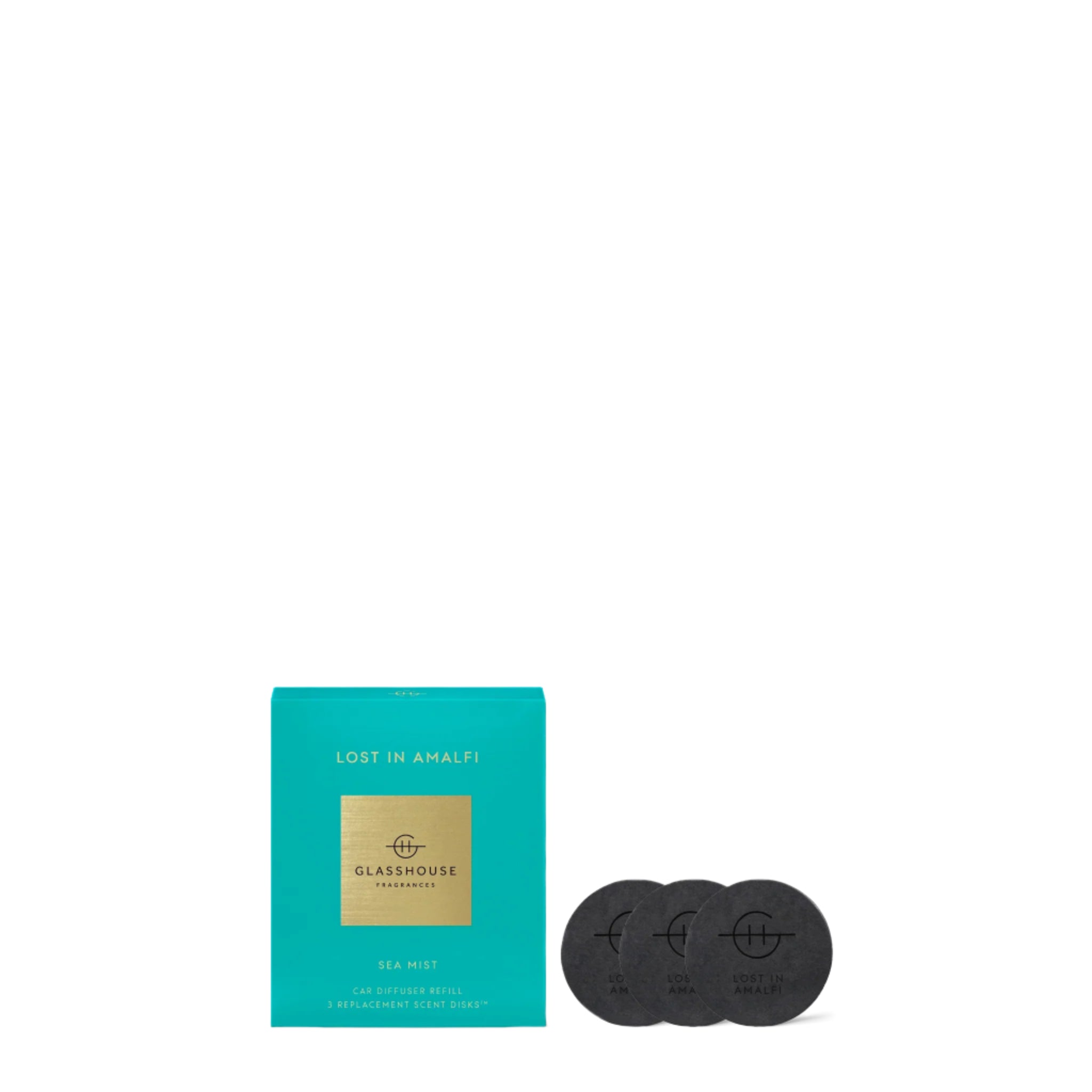 Glasshouse Fragrances LOST IN AMALFI Car Diffuser Refill - 3 Pack slider