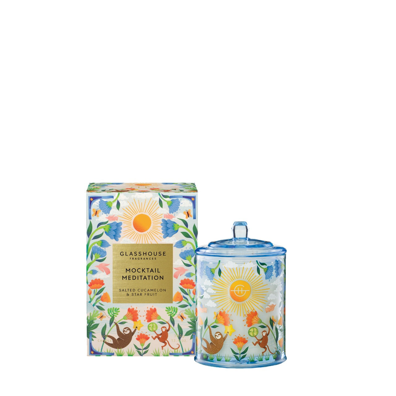 Glasshouse Fragrances MOCKTAIL MEDITATION Soy Candle 380g slider