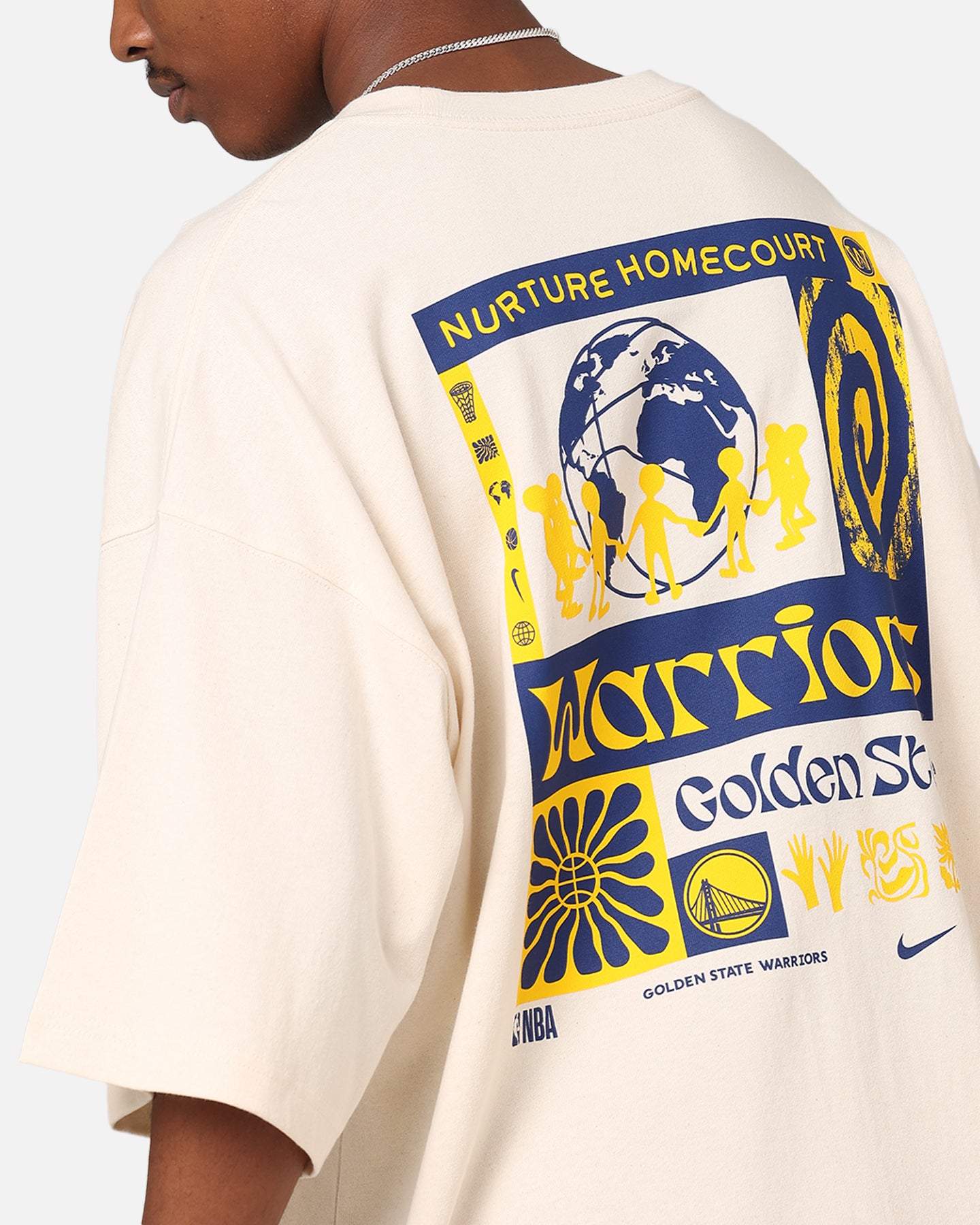 Golden State Warriors NBA Courtside Oversized T-Shirt slider