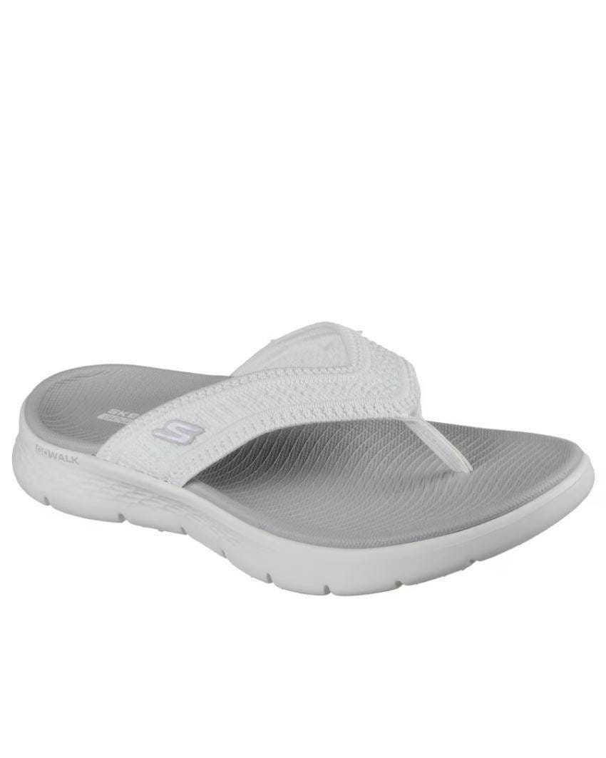 Skechers GO Walk Flex Sandal - Holly - WHITE/GREY