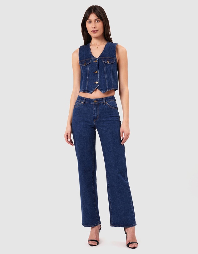 Heidi Low Jeans - Dark Vintage Indigo